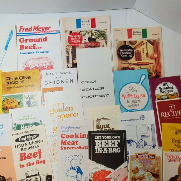 Vintage 31 Recipe Pamphlet Lot Heinz Fred Meyer Darilite Ephemera - Picture 4 of 5